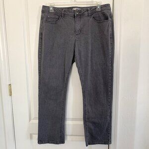 Vintage Lee Perfect Fit Straight Leg Jeans Just Below The Waist Gray Size 18 S